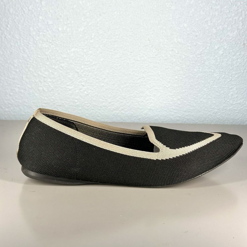 Birdies Women's Size 10 Black The Blackbird Flat Slip On Knit Loafer Shoes - Picture 8 of 12
